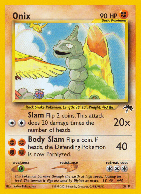 Onix (3/18) - Southern Islands Pokémon Card