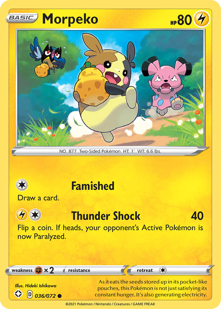 Morpeko (36/72) - Shining Fates Pokémon Card