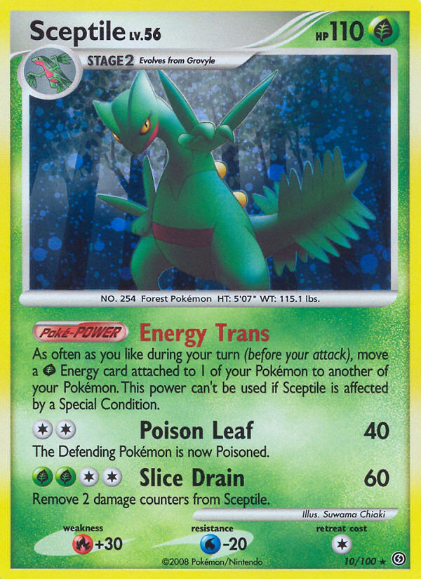 Sceptile (10/100) - Stormfront Pokémon Card