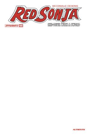 Red Sonja She Devil With A Sword #1 (Cvr F Blank Authentix Variant)