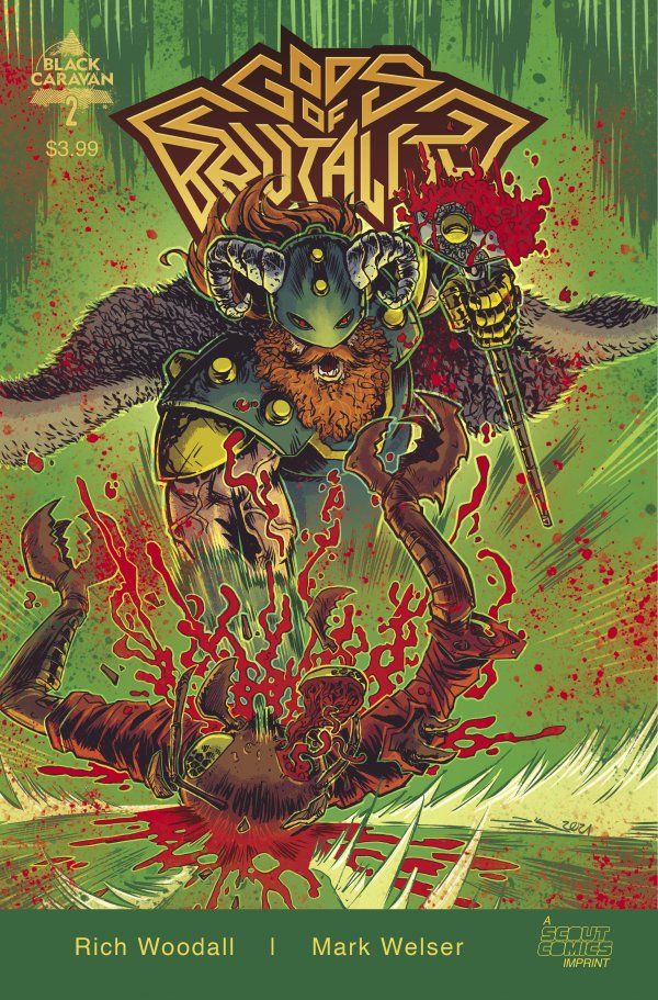 Gods Of Brutality #2 (Cover B 10 Copy Woodall Unlocked)