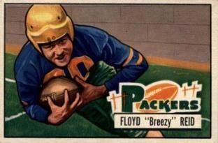 Floyd "Breezy" Reid 1951 Bowman #52 Sports Card