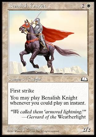 Benalish Knight (Weatherlight) Trading Card