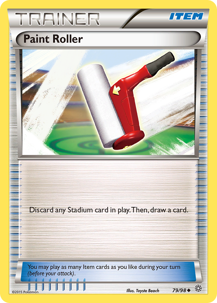 Paint Roller (Trainer: Item) (79/98) - Ancient Origins Pokémon Card