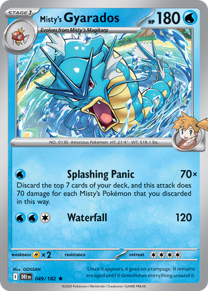 Misty's Gyarados (49/182) - Destined Rivals (Reverse Holo)