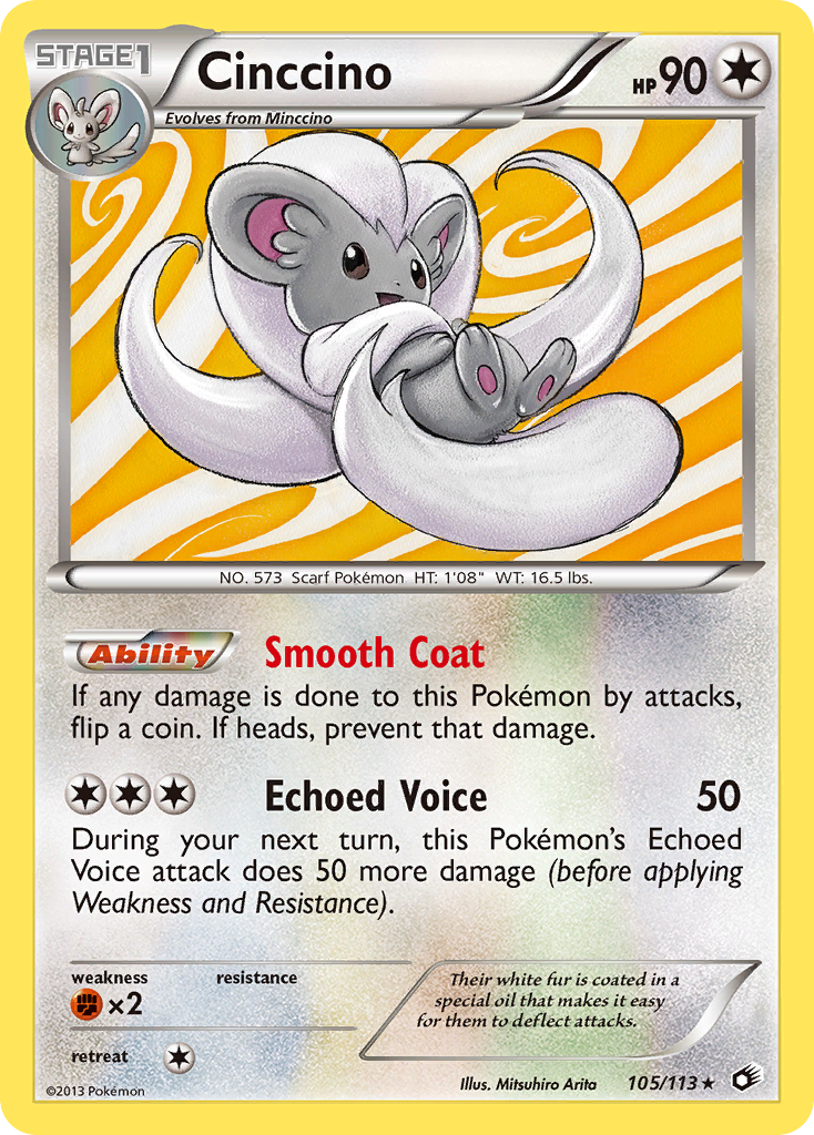 Cinccino (105/113) - Legendary Treasures Pokémon Card