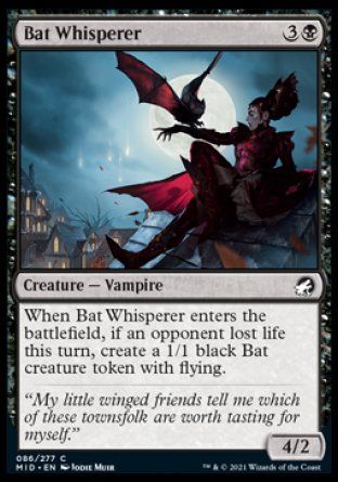 Bat Whisperer (Innistrad: Midnight Hunt) Trading Card