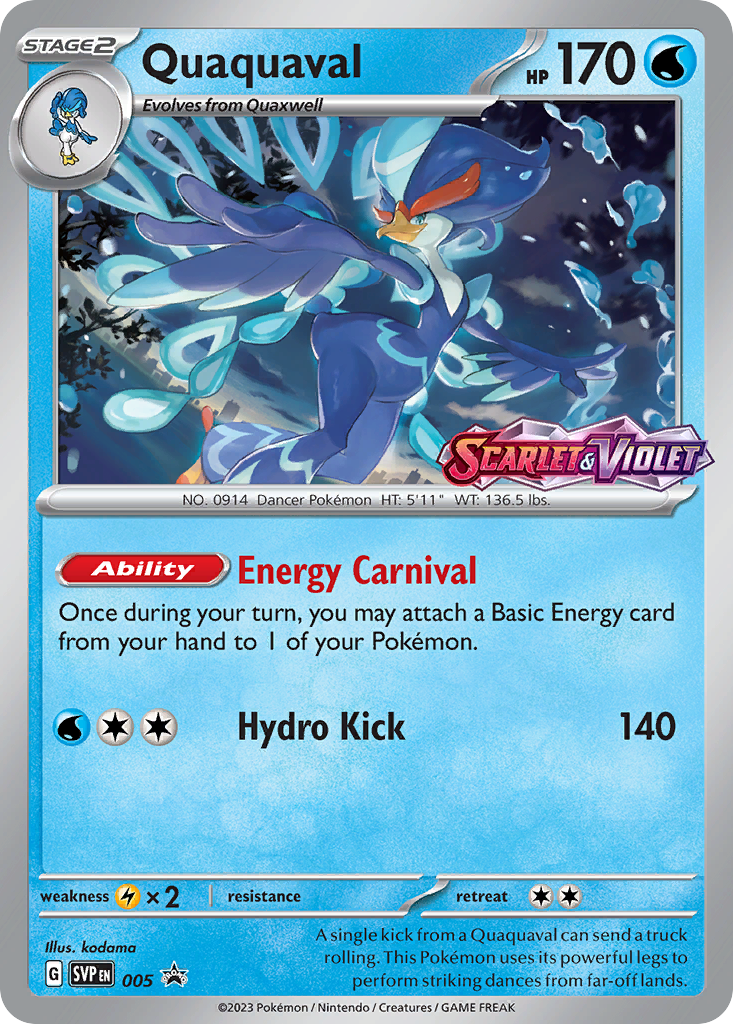 Quaquaval (5/148) - Scarlet & Violet Black Star Promos Pokémon Card