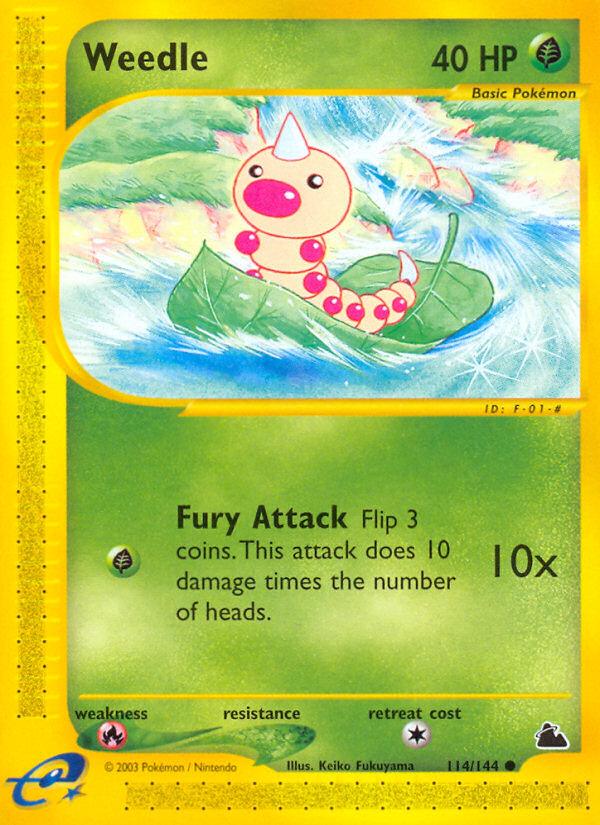 Weedle (114/144) - Skyridge Pokémon Card