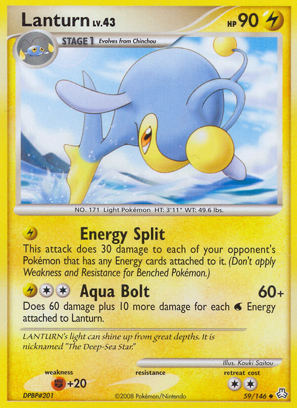 Lanturn (59/146) - Legends Awakened Pokémon Card