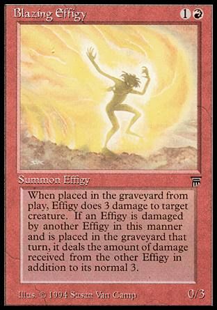 Blazing Effigy (Legends) Trading Card