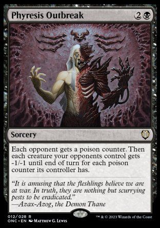 Phyresis Outbreak (Phyrexia: All Will Be One Commander Decks) Trading Card