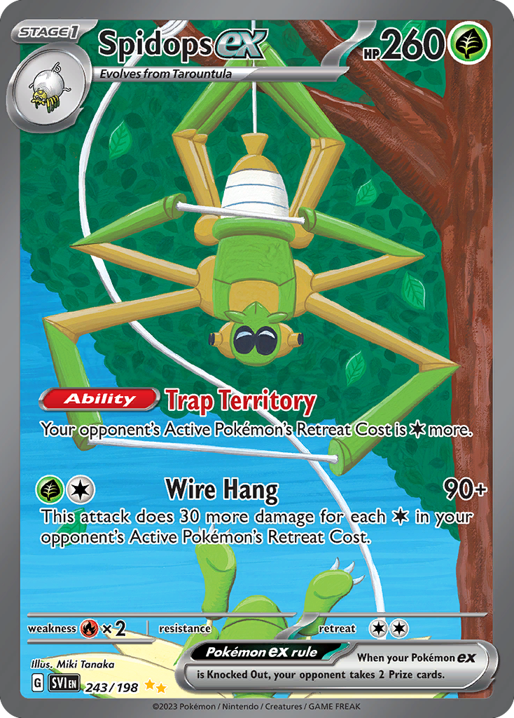 Spidops ex (243/198) - Scarlet & Violet Pokémon Card