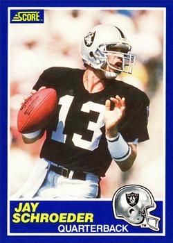 Jay Schroeder 1989 Score #30 Sports Card