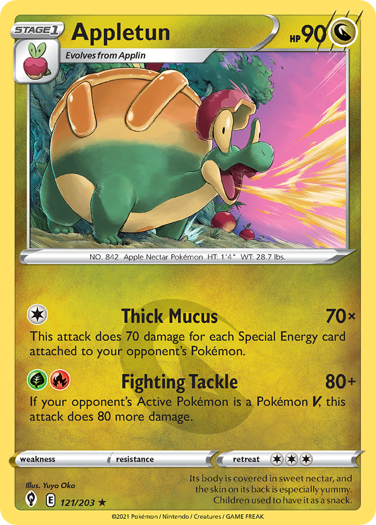 Appletun (121/203) - Evolving Skies Pokémon Card