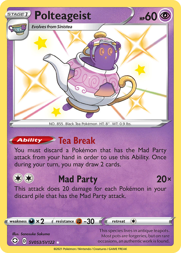 Polteageist (SV053) - Shining Fates Shiny Vault Pokémon Card