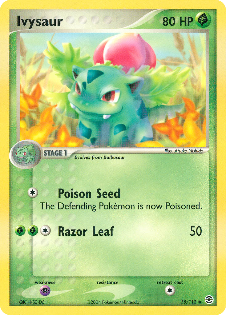 Ivysaur (35/112) - FireRed & LeafGreen Pokémon Card