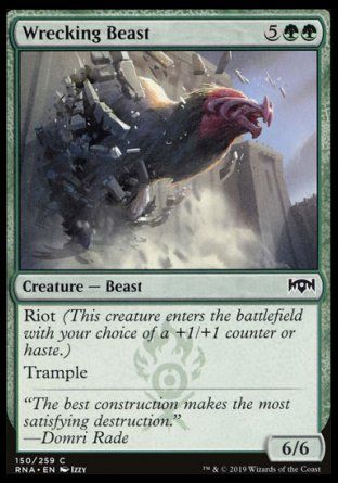 Wrecking Beast (Ravnica Allegiance) Trading Card