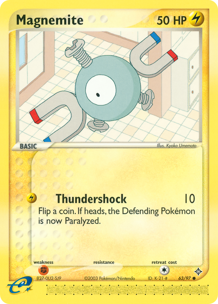 Magnemite (63/97) - Dragon Pokémon Card