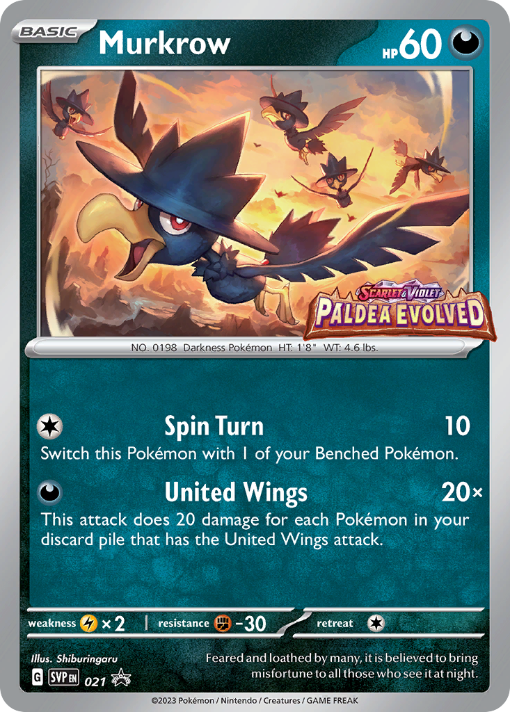 Murkrow (21/148) - Scarlet & Violet Black Star Promos Pokémon Card