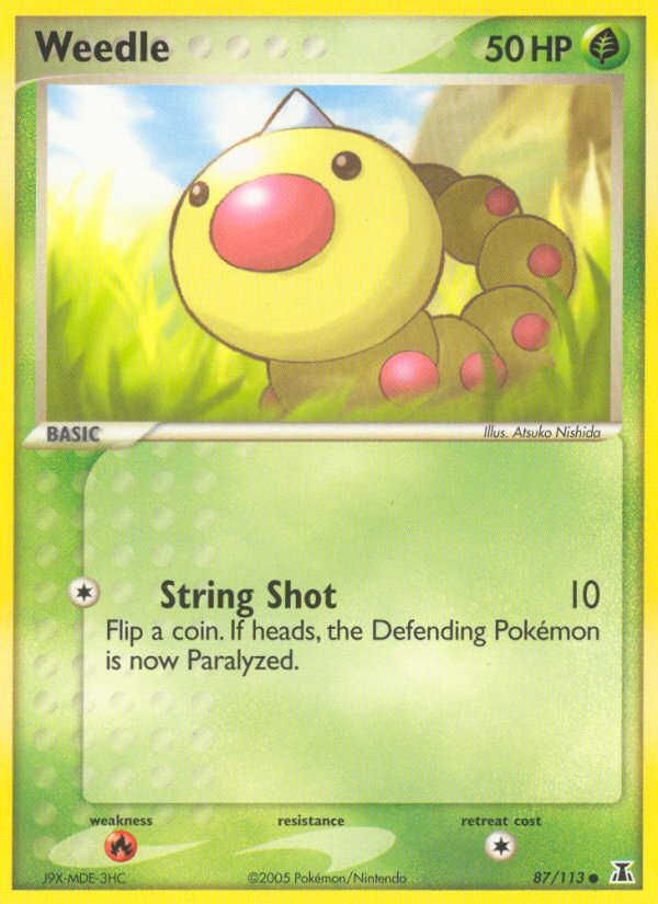 Weedle (87/113) - Delta Species Pokémon Card