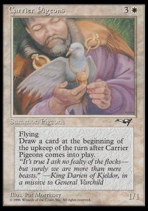 Carrier Pigeons (Man & Bird) (Alliances)