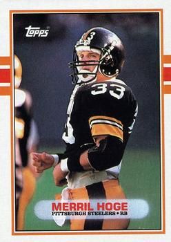 Merril Hoge 1989 Topps #321 Sports Card