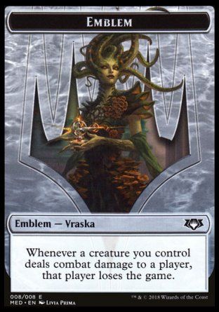 Emblem Vraska, Golgari Queen (Guilds of Ravnica - Mythic Edition) Trading Card