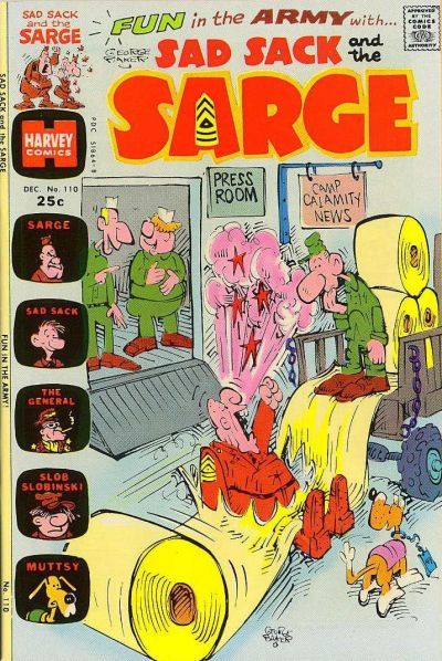 Sad Sack And The Sarge #110 Comic