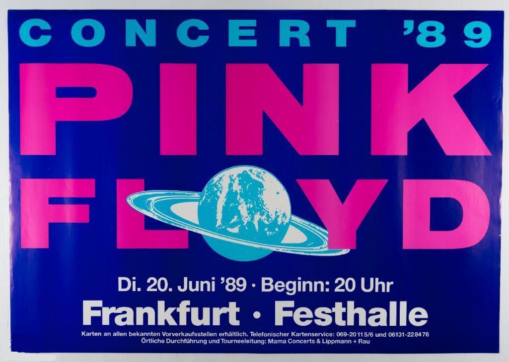 Pink Floyd Festhalle 1989 Concert Poster
