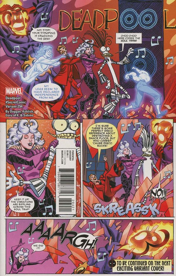 Despicable Deadpool #294 (Koblish Secret Comic Variant Leg)