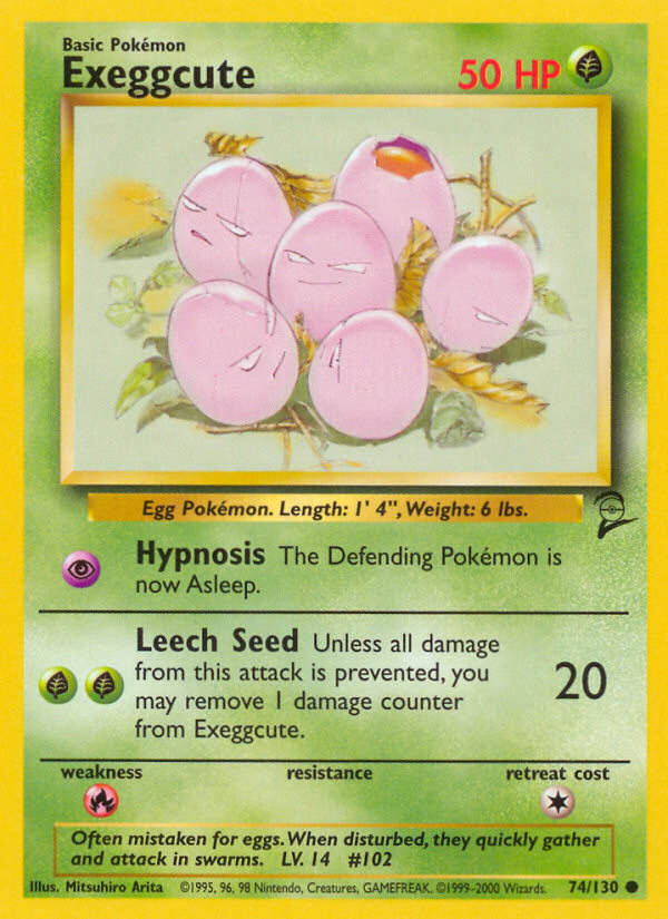 Exeggcute (74/130) - Base Set 2 Pokémon Card