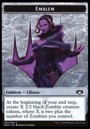 Emblem Liliana, the Last Hope (Guilds of Ravnica - Mythic Edition)