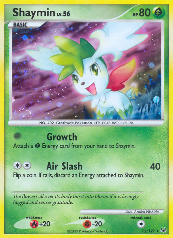 Shaymin (15/127) - Platinum Pokémon Card