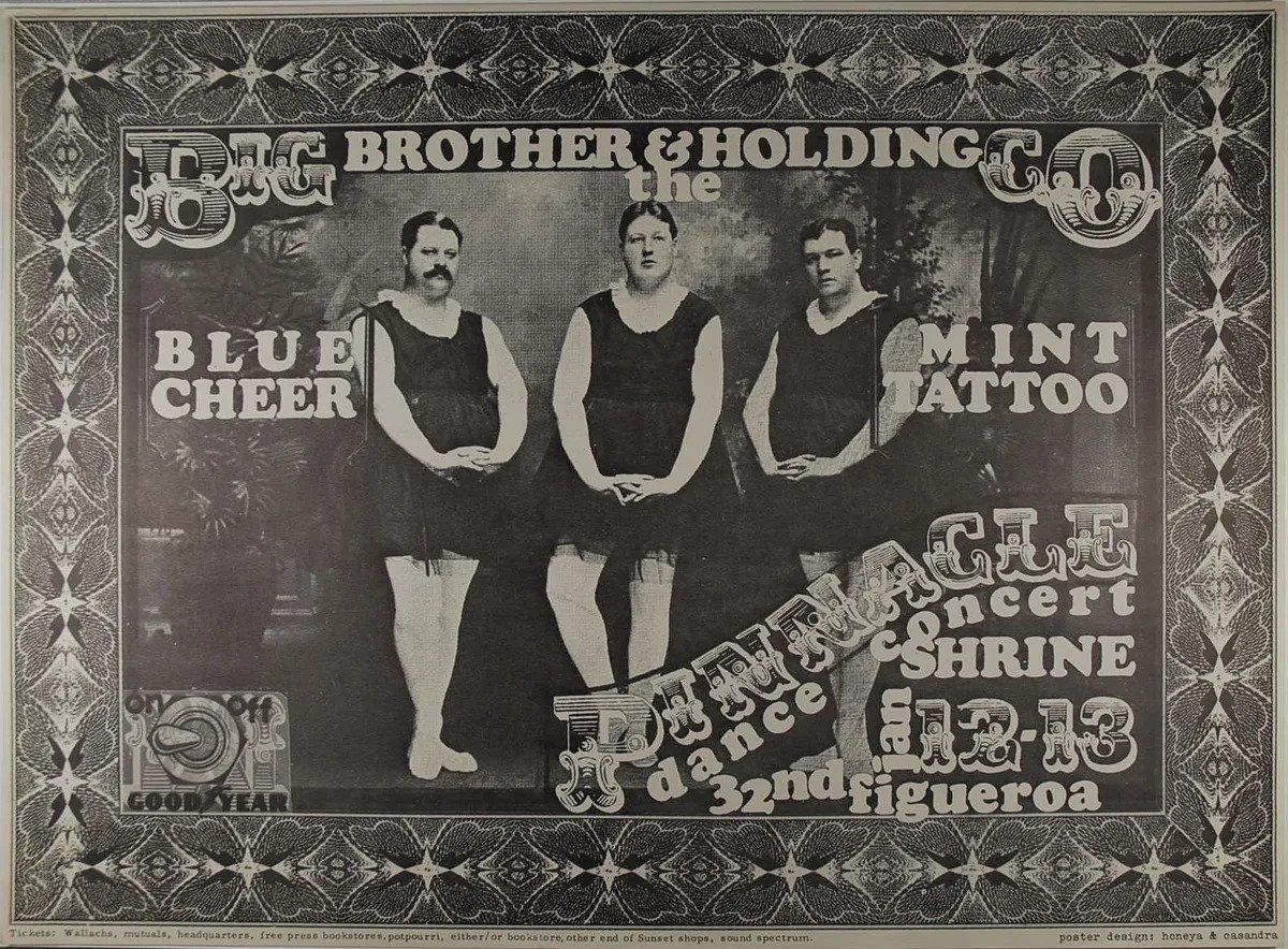 1968-Shrine Auditorium-Pinnacle-Big Brother & The Holding Company Concert Poster