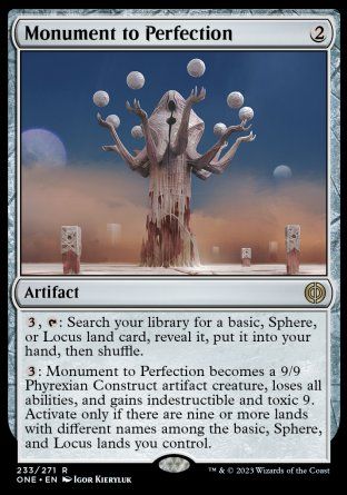 Monument to Perfection (Phyrexia: All Will Be One) Trading Card