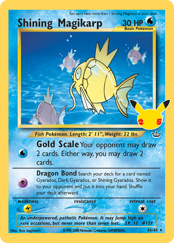 Shining Magikarp (66/25) - Celebrations: Classic Collection Pokémon Card