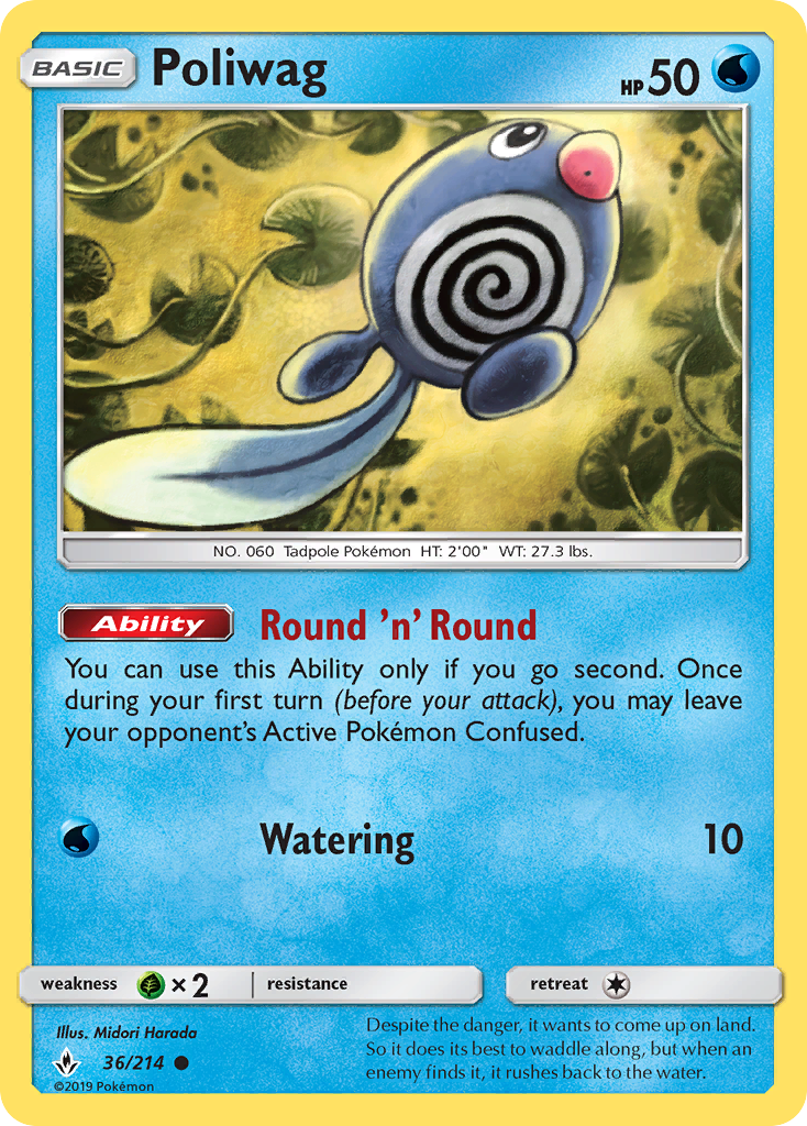 Poliwag (36/214) - Unbroken Bonds Pokémon Card