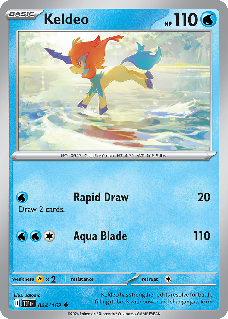 Keldeo (44/162) - Temporal Forces Pokémon Card