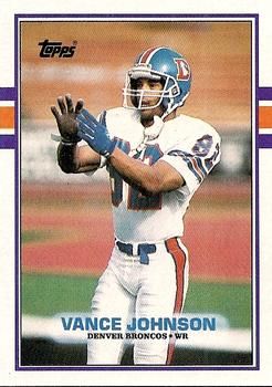 Vance Johnson 1989 Topps #245 Sports Card