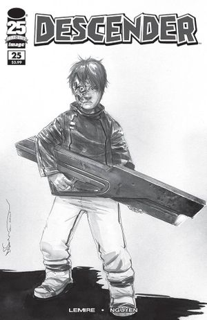 Descender #25 (Walking Dead Tribute Black & White Variant)