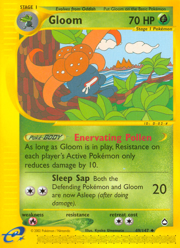 Gloom (49/147) - Aquapolis Pokémon Card