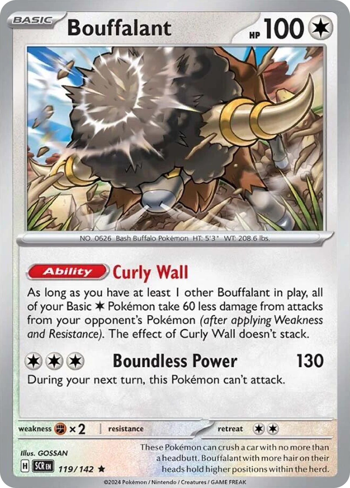 Bouffalant (119/142) - Stellar Crown Pokémon Card