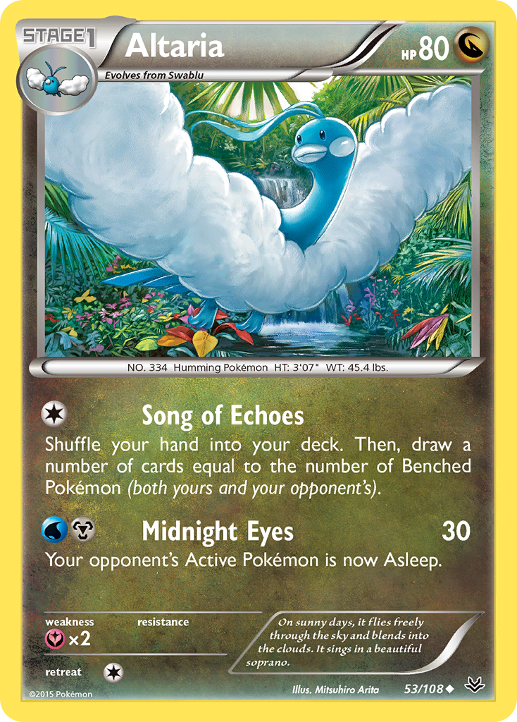 Altaria (53/108) - Roaring Skies Pokémon Card