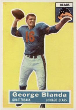 George Blanda 1956 Topps #11 Sports Card