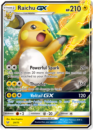 Raichu GX (29/73) - Shining Legends