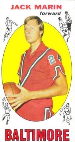 Jack Marin 1969-70 Topps Basketball #26 Sports Card