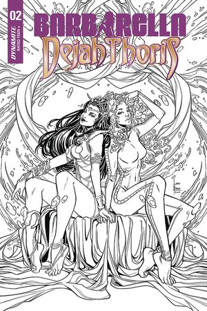 Barbarella/Dejah Thoris #2 (30 Copy Braga B&w Cover)