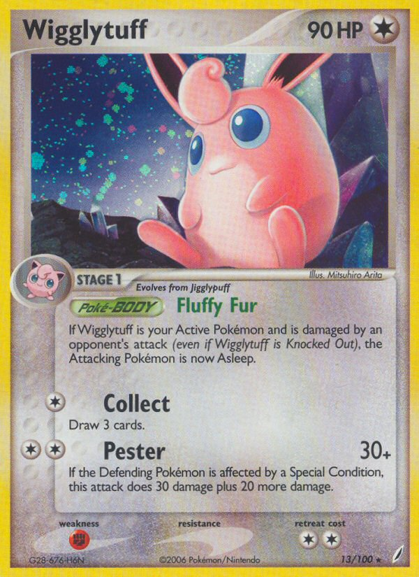 Wigglytuff (13/100) - Crystal Guardians Pokémon Card