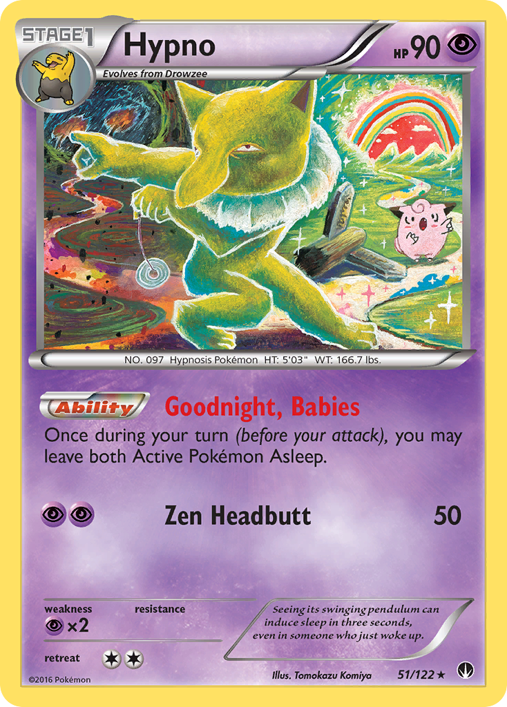 Hypno (51/122) - BREAKpoint Pokémon Card